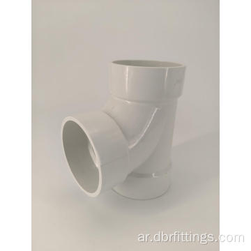 White UPC DWV PVC Tee Sanitary Tee